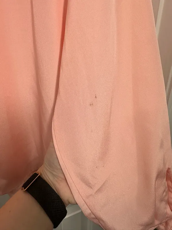 Christian Dior Vintage Pink Secretary Pleated Blouse - Image 6
