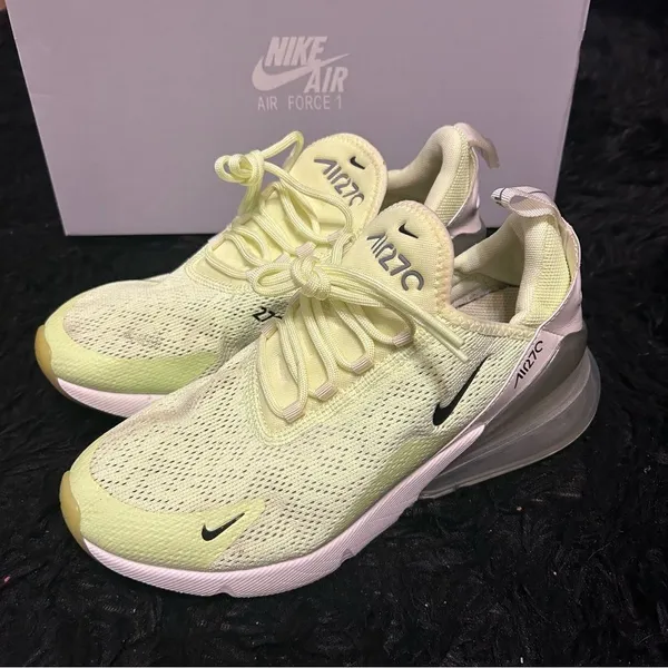 NIKE air max 270 barely volt platform lace up shoes sneakers women’s 8 - Image 3