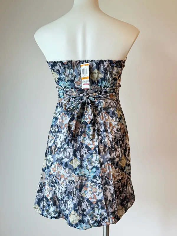 American Rag Camo Floral Abstract Strapless Dress - Image 5