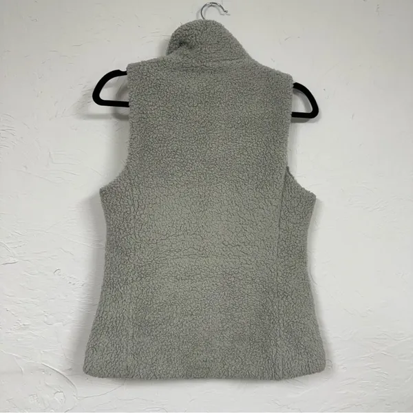 Patagonia Las Gatos Grey Fleece Full Zip Vest Womens M Outdoorsy Hiking Jacket - Image 11