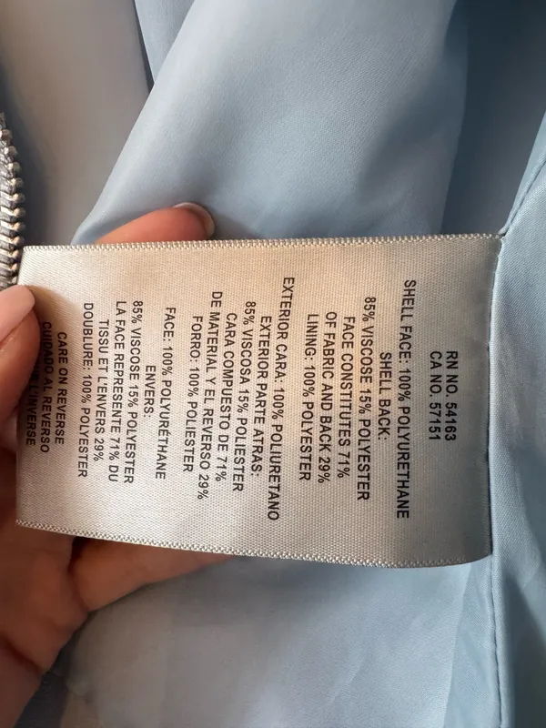Levi's light blue leather jacket - Image 3