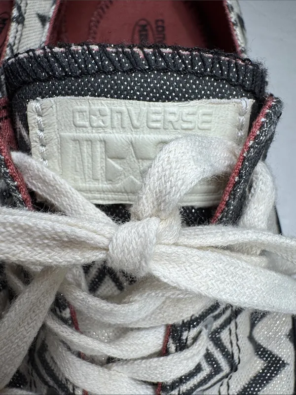 Converse Missoni Women's Black White silver metallic Aztec Low Top Sneakers 9.5 - Image 5