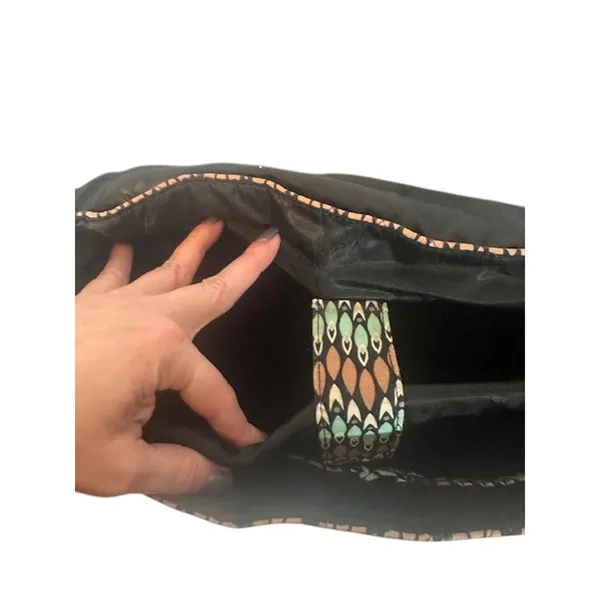 Vera Bradley Brown Multi-Color Sierra Stream Pattern Laptop Messenger Bag Women - Image 7