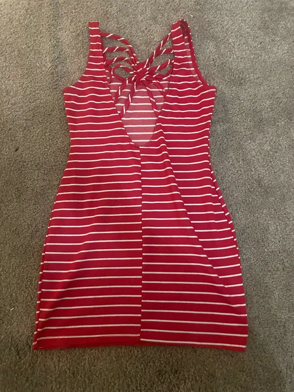 Summer mini dress Red Size L - Image 2
