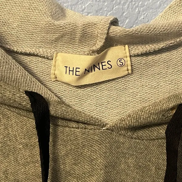 The Nines Boutique S Small 4-6 Long Sleeve Drop Sleeve Hooded Drawstring Gray Dr - Image 11