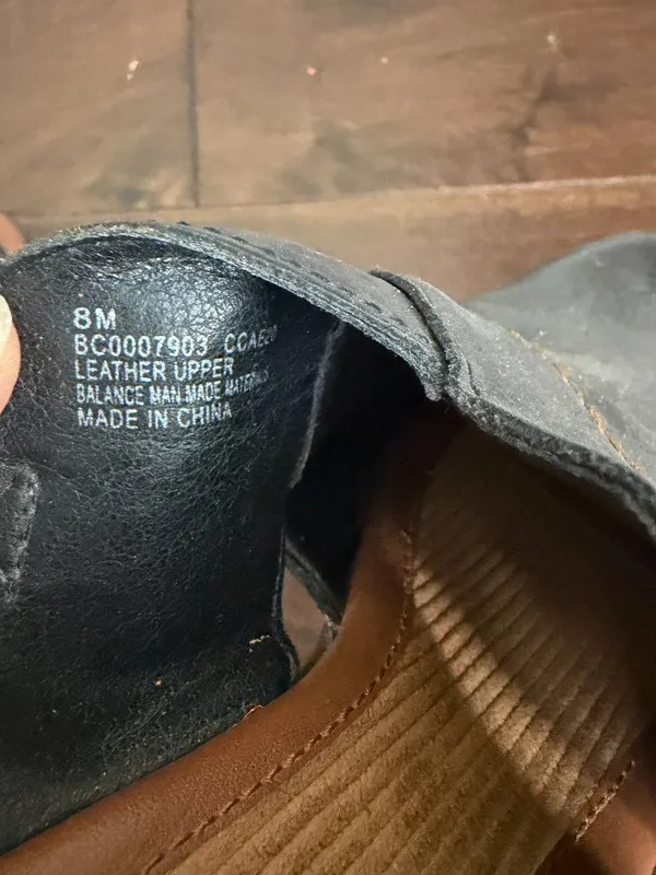 B.O.C. BOC Cecila Clog Block Heel Black with Woodgrain Size 8 - Image 11