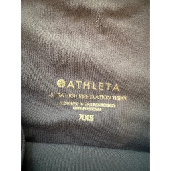 Athleta Ultra High Rise Elation Tight Blue Yoga Leggings XXS RN 54023 - Image 4