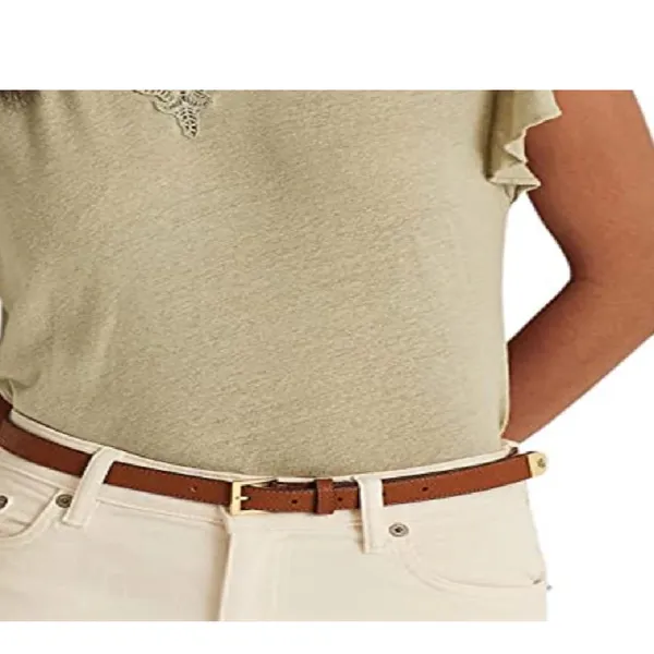Lauren‎ Ralph Lauren Linen-Blend Jersey Flutter-Sleeve Shirt, Sage, M $89 - Image 3