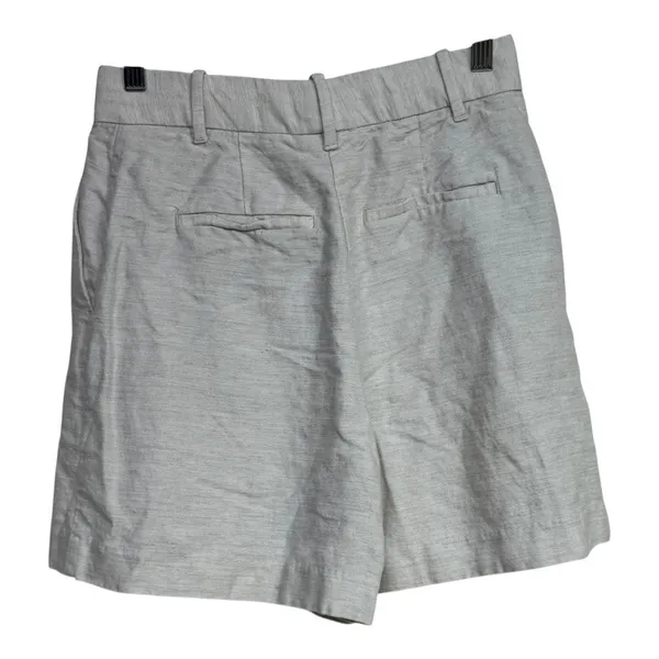 Wilfred Women's Beige Linen Blend Shorts Size 6 Flat Front Casual Chic‎ - Image 2