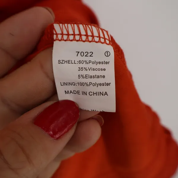 BTFBM Womens XL Burnt Orange Ruched Sleeveless Sheath Mini Dress Rust - Image 3