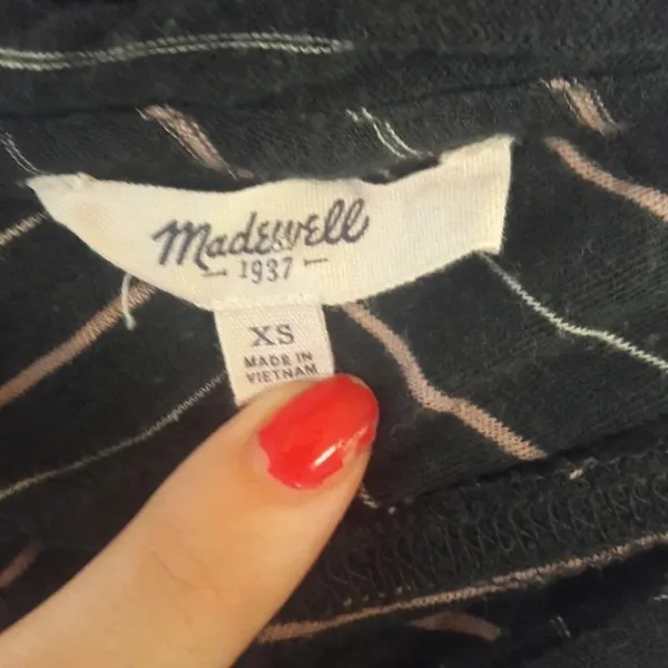 Madewell Turntable Split Neck Tee Oakland Stripe v6x - Image 6