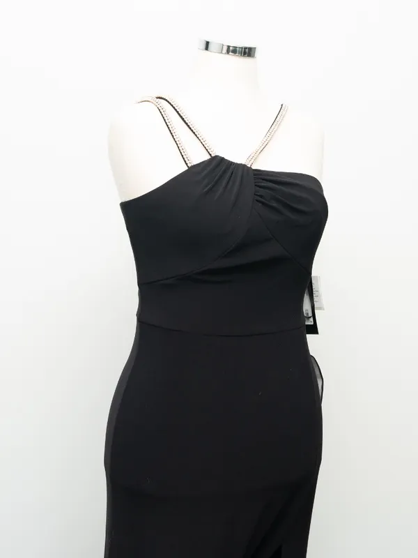 XSCAPE - Asymmetric‎ Rhinestone Strap Gown - Image 9