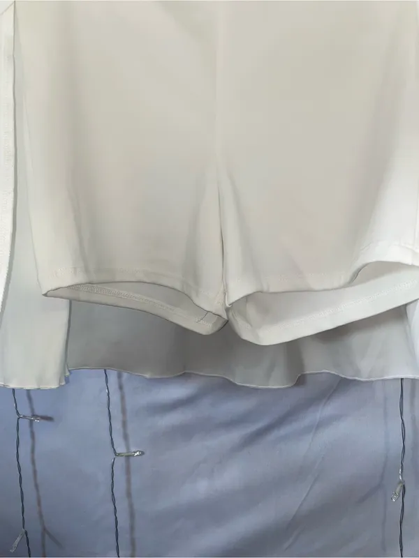 art class White Skater Skirt - Image 2