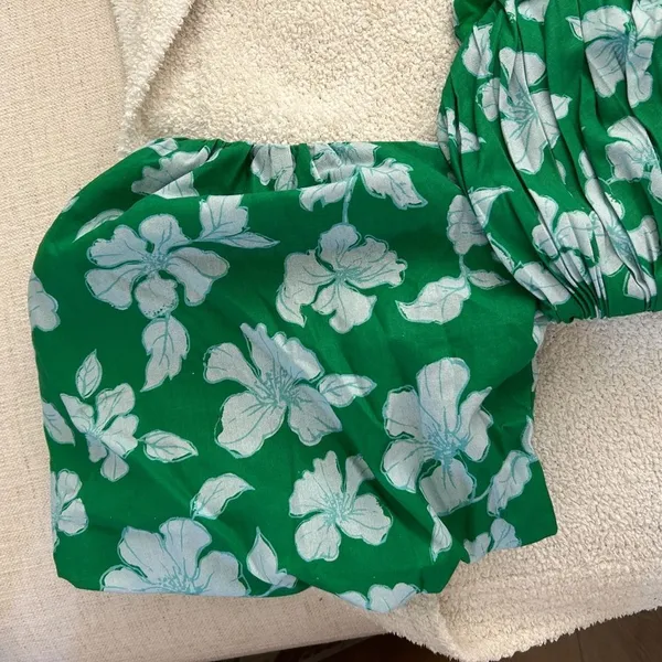 AMUR Martine Mini Dress, Green/White Floral, Size 10, NWT - Image 8