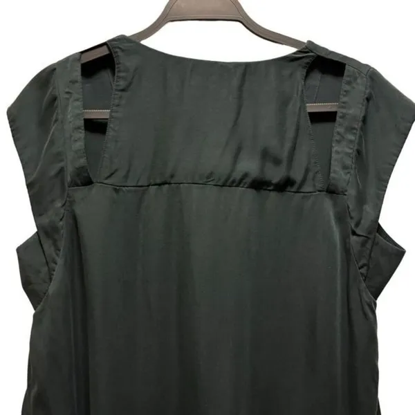 Maeve By Anthropologie Womens Black Sleeveless V-Neck Top Medium - Image 4