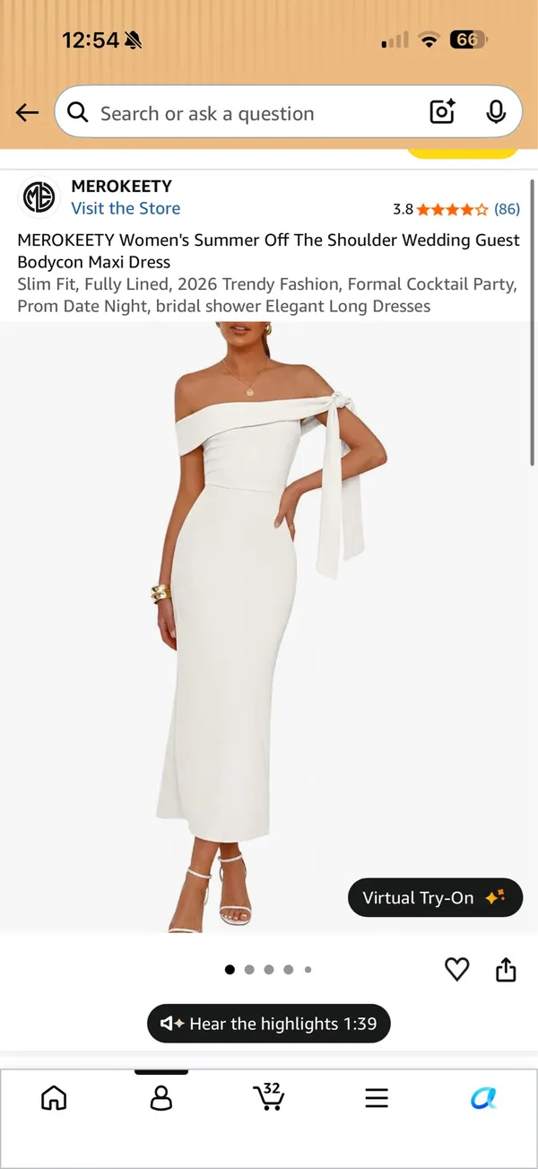 Merokeety Formal White Dress - Image 4