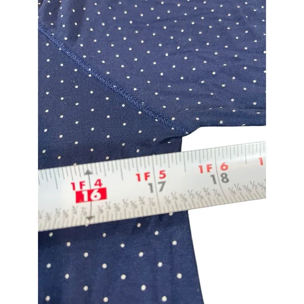 Love by Gap Women’s S Navy Polka Dot Long Sleeve Sleep Shirt “goodnight” Soft - Image 10