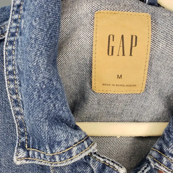 Gap Oversized Denim Shirt Jacket Shacket M - Image 3