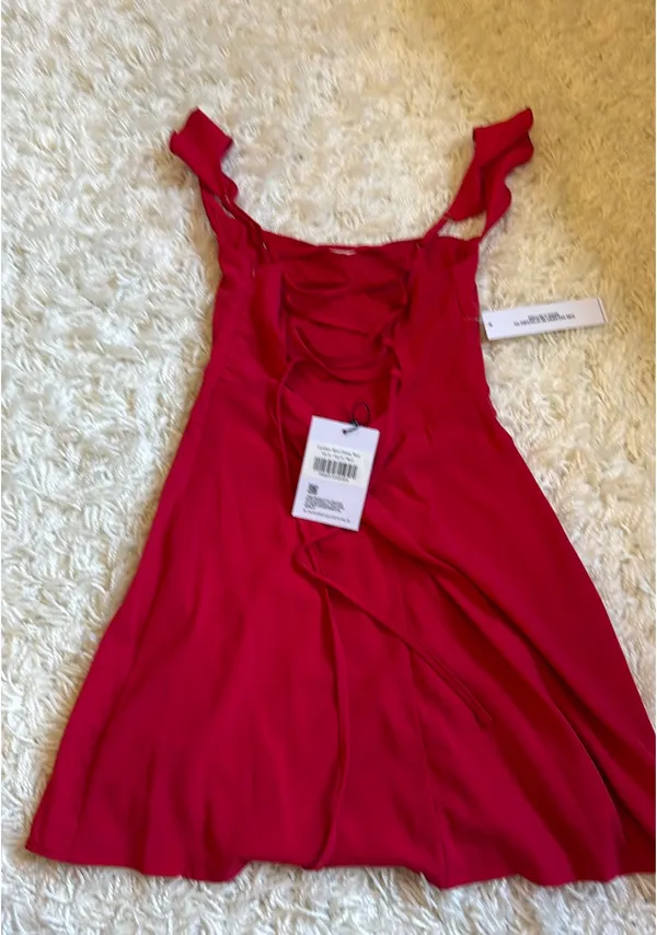 Princess Polly Dress Landon Mini Red Size 0 - Image 3