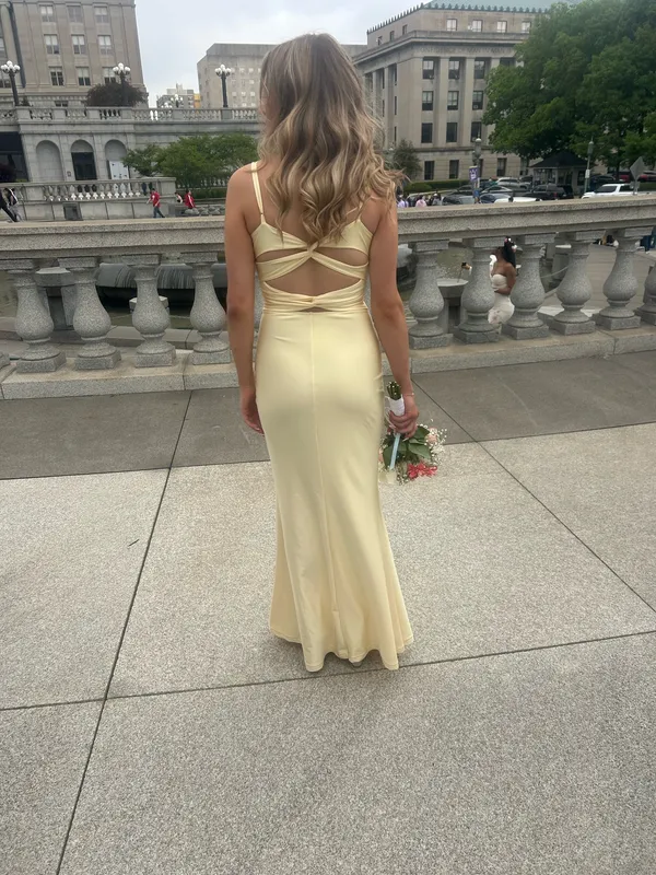 Windsor Prom Dress Yellow - Image 2