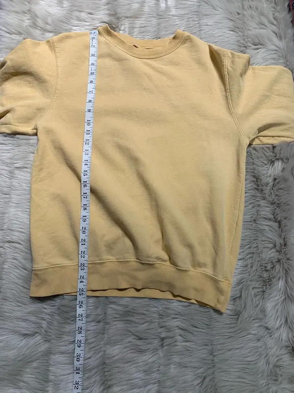 John Galt Light Yellow Pullover Sweatshirt - Image 5