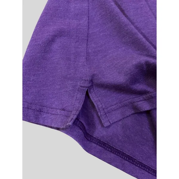 Nike K-State Wildcats Womens V-Neck Short Sleeve T-Shirt Purple M Used - Image 12
