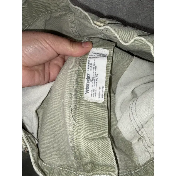 VTG Women's 90s Denim Wrangler Jeans WPL6428 15x32‎ (30x32) Cowgirl Cut Green - Image 4