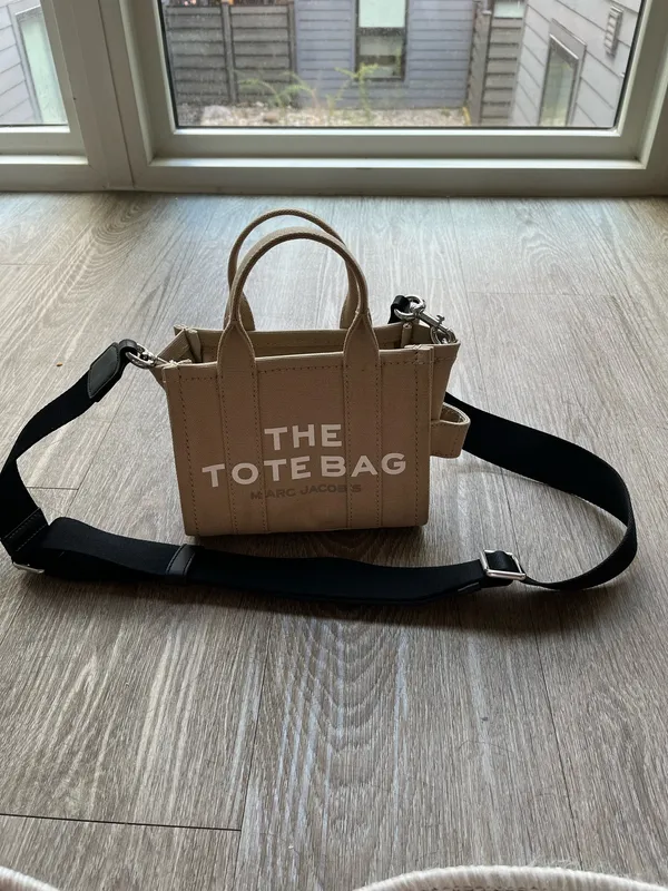 Beige Marc Jacob’s The Canvas Crossbody Tote Bag - Image 5