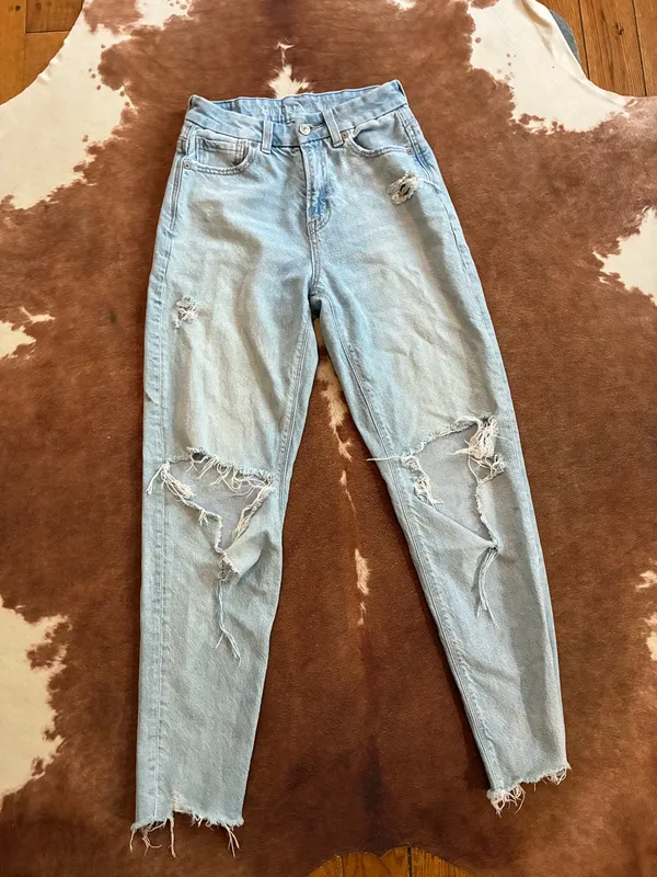 American Eagle curvy mom Jean size 00 regular Strigid real good No flaws! - Image 2