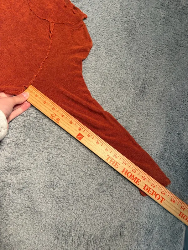 Free people intimately Rust Scoop Neck weekend layering Long Sleeve Top small - Image 7