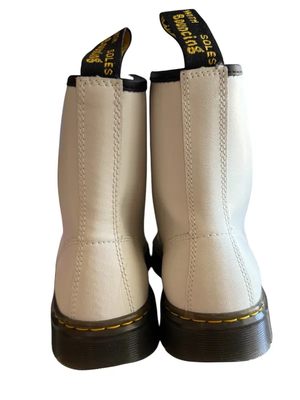 Dr. Martens Zavala White Combat Boots Women’s US 8 / UK 6 EU 39 NWOT - Image 2