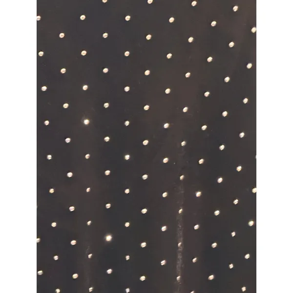 H&M Bodycon Dress Sz L Black Velvet Rhinestone Studded Scoop Back Mini - Image 4