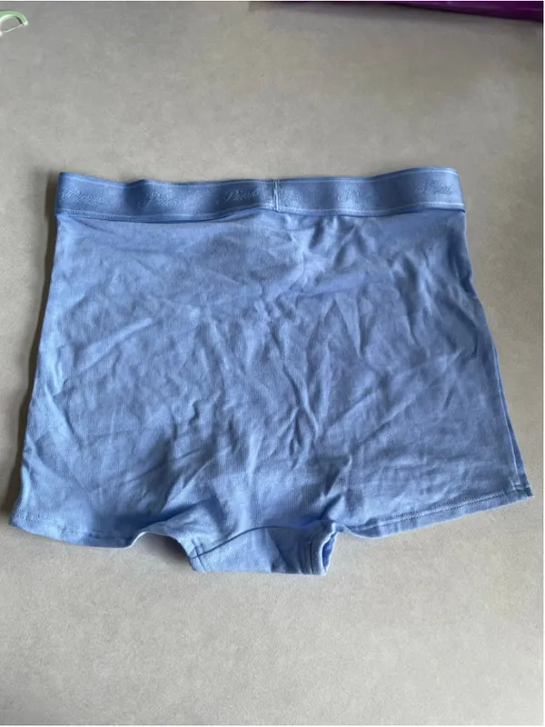 Women's Victoria's Secret PINK Boxer Briefs XS Blue Hot Dog Print - Image 2