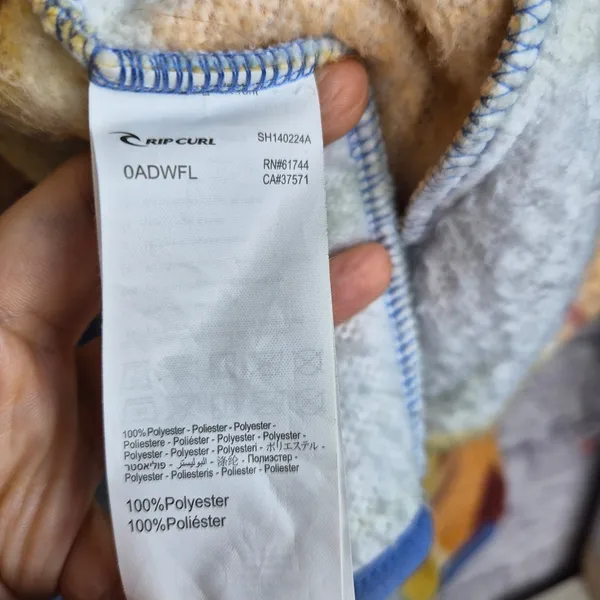 ​Rip Curl Ty Williams Artist of The Search Polar Fleece Jacket XS Abstract Surf - Image 8