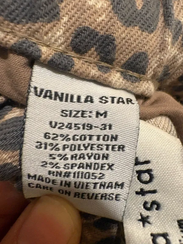 Cheetah Print Jeans Multiple Size M - Image 3