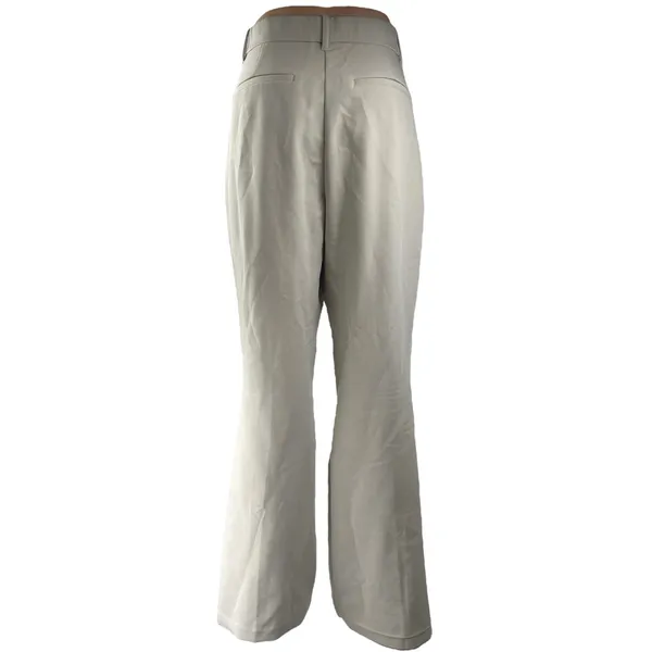 Abercrombie & Fitch Cream White High Rise Flared Bootcut Trousers Dress Pants 31 - Image 3