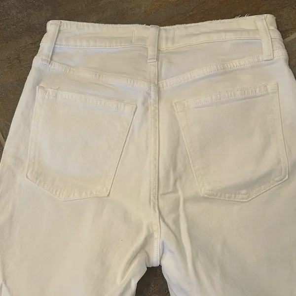 Abercrombie & fitch white mom high rise 25 - Image 5