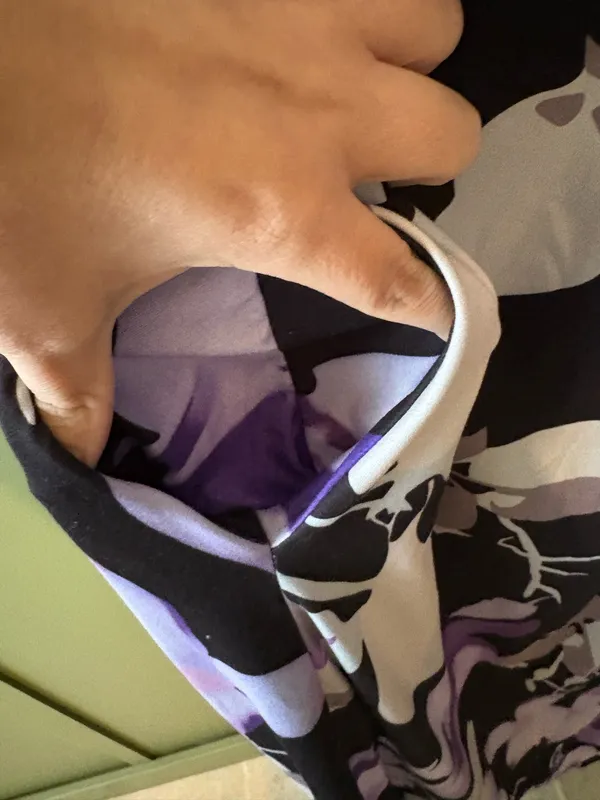 Purple Floral Cold-Shoulder Maxi Dress - Image 5