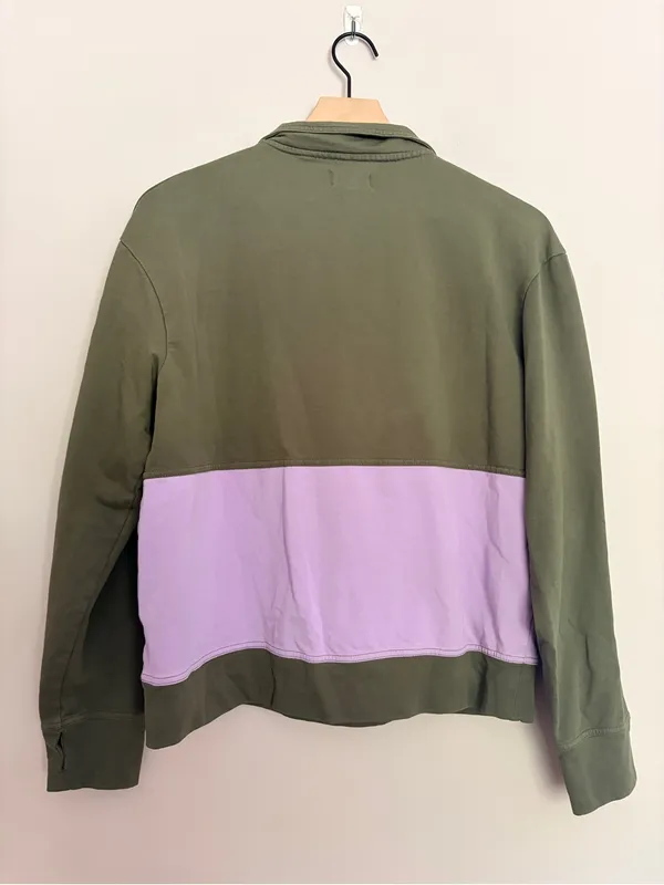 Pact Perfectly Lightweight Quarter Zip Grape Leaf/Orchid Medium - Image 3