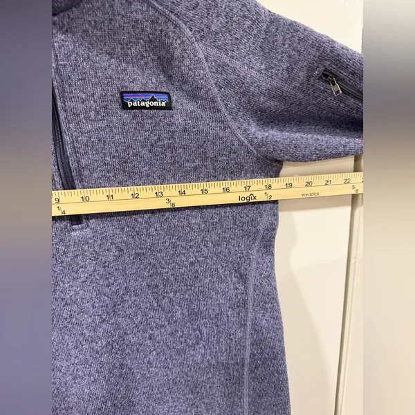 Patagonia Better Sweater 1/4 Zip Pullover Women’ Small Lupine Purple Blue Fleece - Image 8