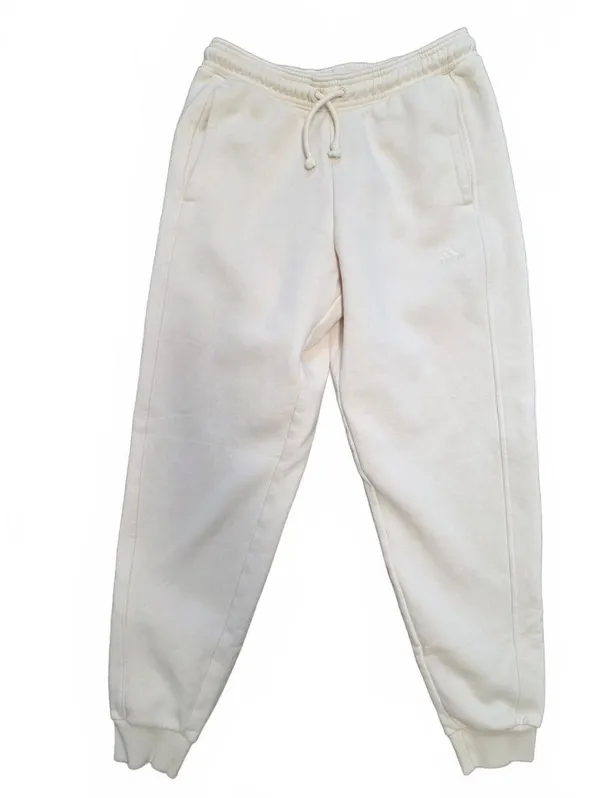 Adidas Womens Loose Fit Jogger Sweatpants Cream White Size Medium Active Workout - Image 6