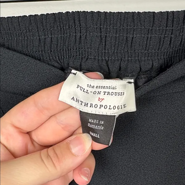 Anthropologie Essential Pull On Trouser Pants Women’s Size Small Black Office - Image 4