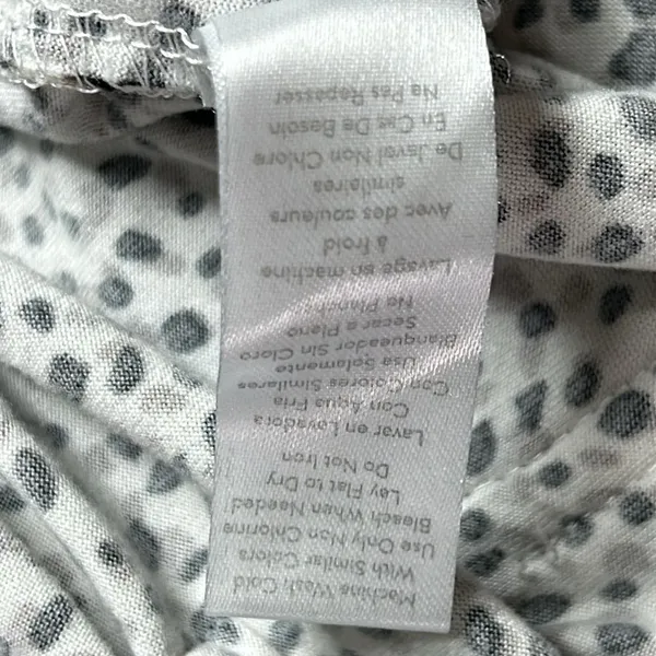Nine West multi color Print Pajamas Jogger Pants Women White L Loungewear Soft - Image 8