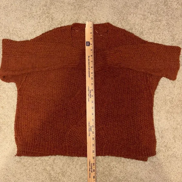 Free People Coco‎ V-Neck twist front textured sweater terracotta size XS/S - Image 9