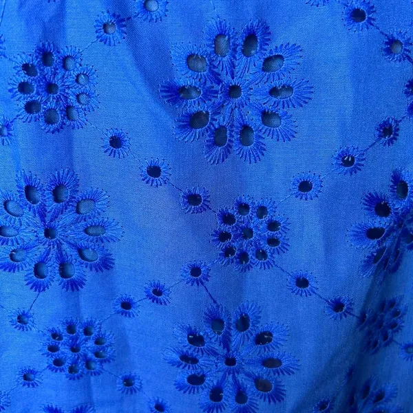 Boho ✨Royal Blue Lace Eyelet Bow Tie Vest Tank Top 2XL 💙 🎀 - Image 7