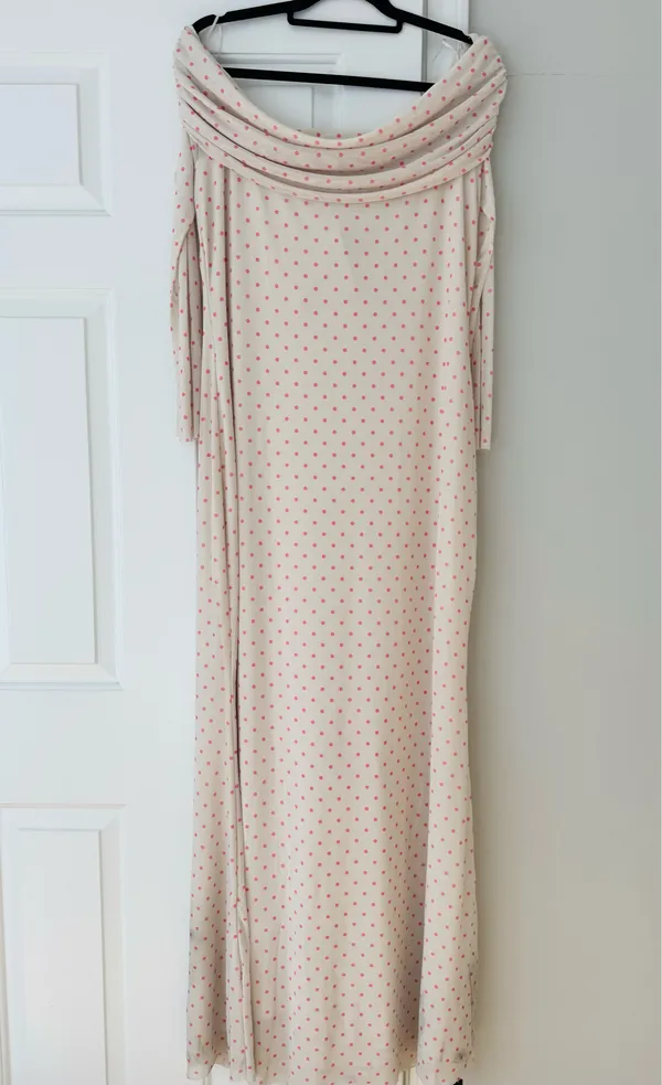 Anthropologie AFRM Long-Sleeve Off-The-Shoulder Mesh Maxi Dress, Size 2X - Image 5