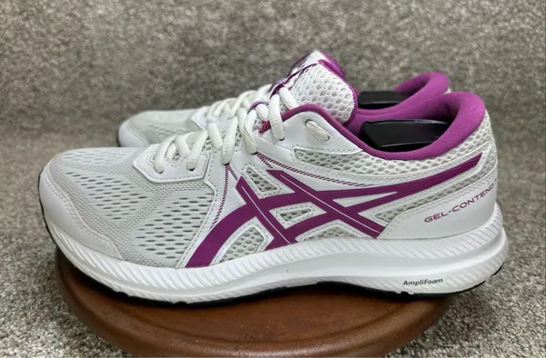 Size 10.5 - ASICS Gel Contend 7 White Digital Grape W - Image 2