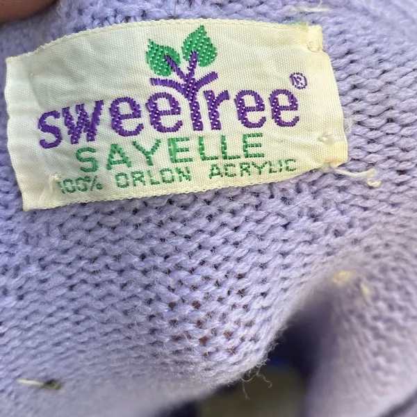Vintage Sweetree‎ Acrylic Sleeveless Cardigan Sweater - Image 7
