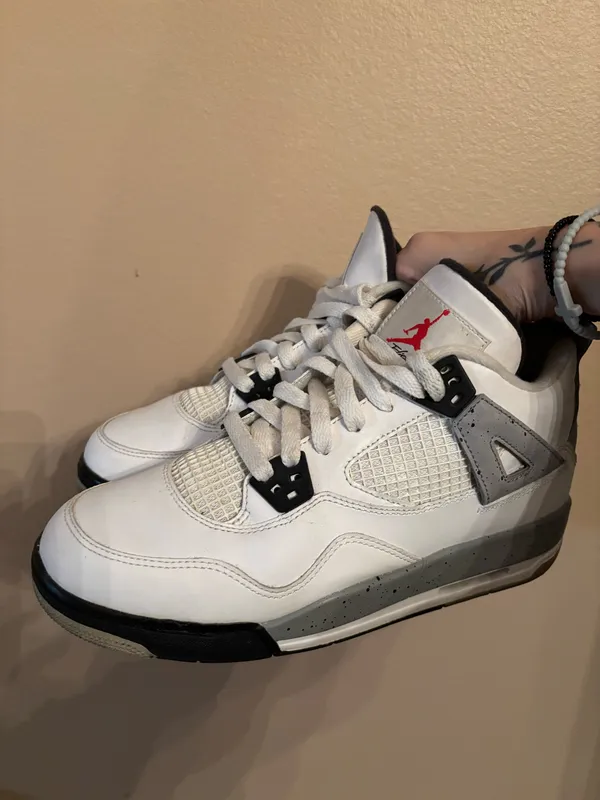 Air Jordan 4 Retro OG BG 'White Cement' 2016 - Image 6