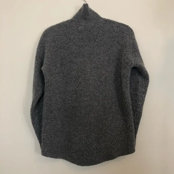 Madewell Gray Turtleneck Wool Alpaca Sweater - Image 2